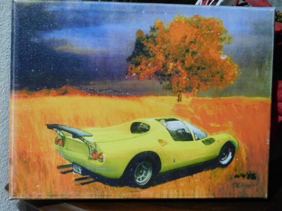 Ferrari Dino 206GT - Art by Wallace Wyss