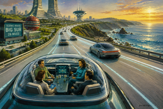 self-driving car